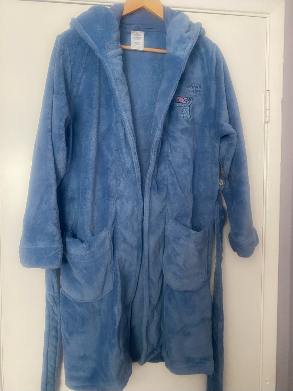 Disney Stitch Cozy Plush Hooded Robe